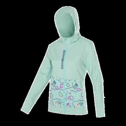 Sudadera con cremallera para Mujer Trangoworld Rozes Gris
