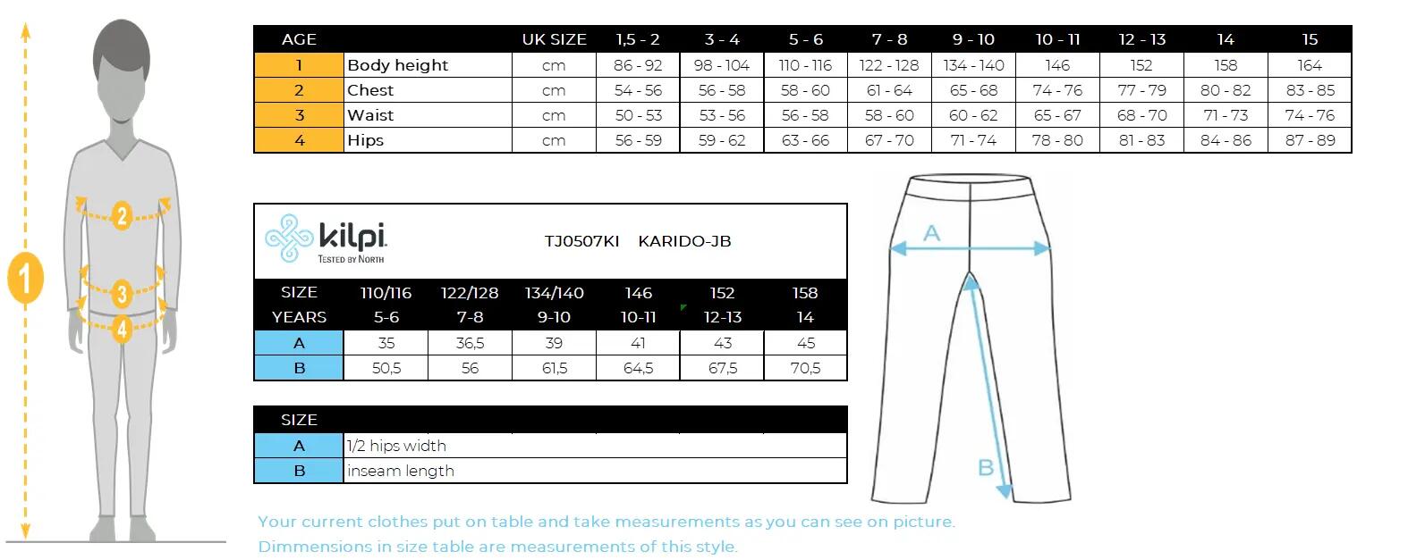 Pantalon d'extérieur pour enfants Kilpi KARIDO-JB 5/5