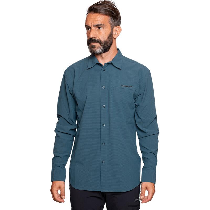 Camisa de manga larga para Hombre Trangoworld Vignemale vn Azul/Gris