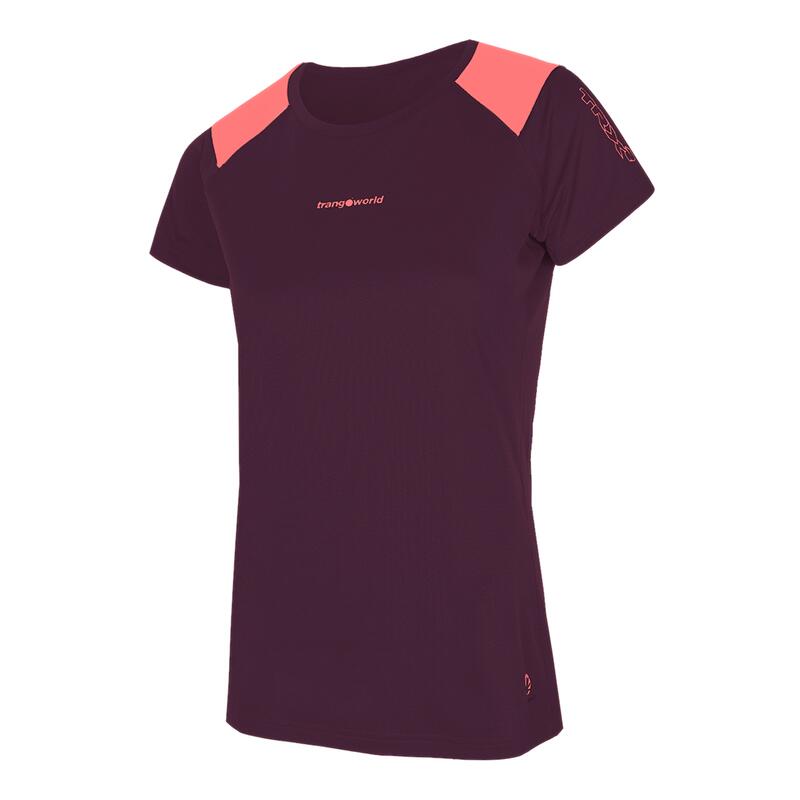 Camiseta de manga corta para Mujer Trangoworld Trx2 wm pro short Morado