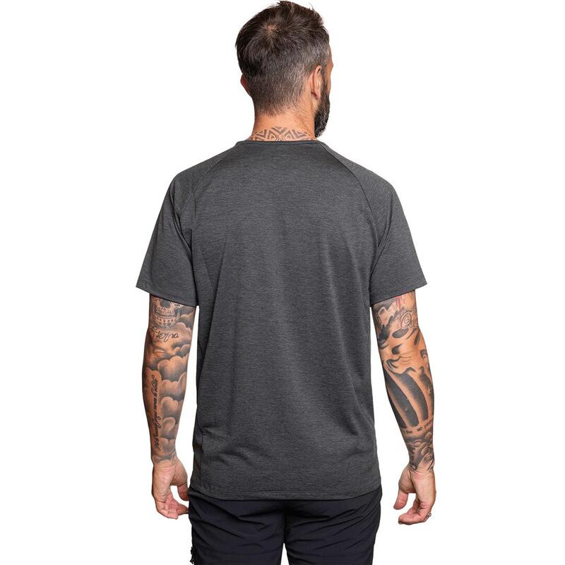 Camiseta de manga corta para Hombre Trangoworld Bibane Gris