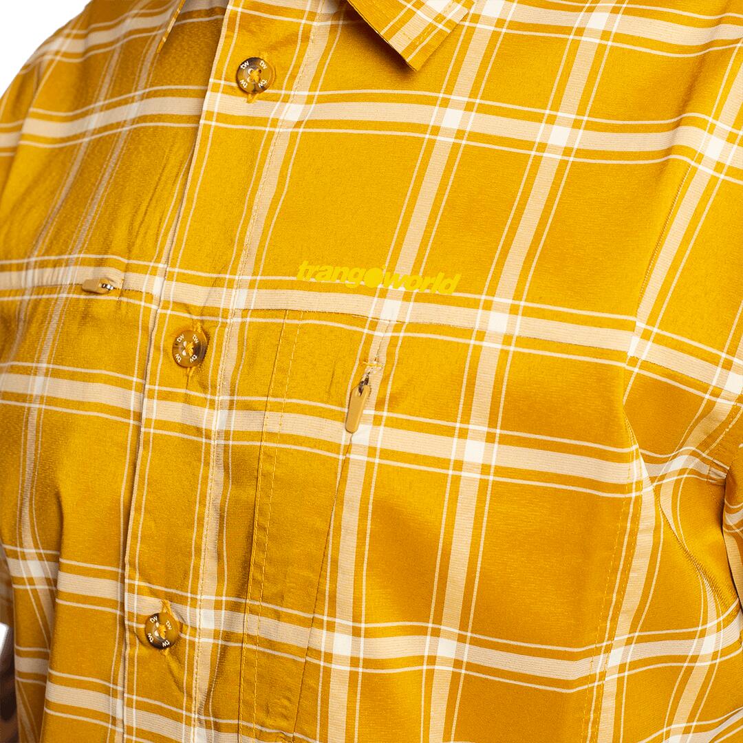 Camisa mangas cortas para Hombre Trangoworld Pomball Naranja/Gris 5/6