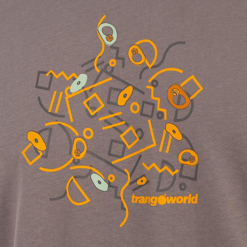 Camiseta de manga corta para Hombre Trangoworld Feder Gris