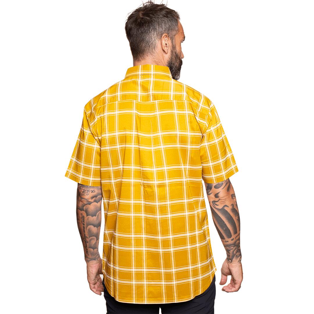 Camisa mangas cortas para Hombre Trangoworld Pomball Naranja/Gris 4/6
