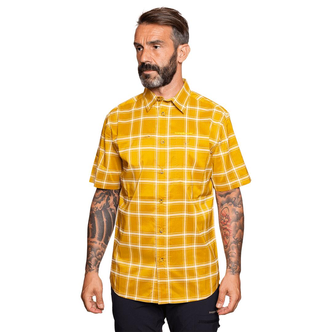 Camisa mangas cortas para Hombre Trangoworld Pomball Naranja/Gris 3/6