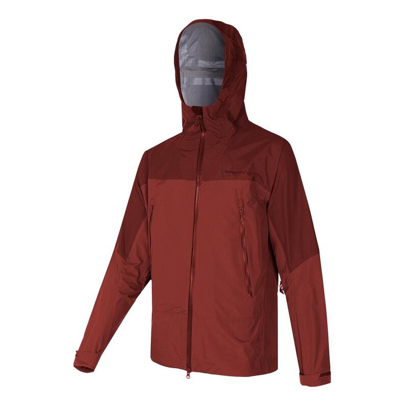 Chaqueta para Hombre Trangoworld Lunkho Rojo/Rojo Impermeable