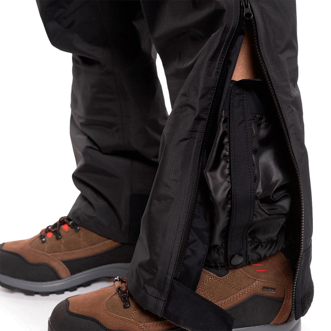 Sobrepantalón para Hombre Trangoworld Lunkho Negro/Negro Impermeable 6/6
