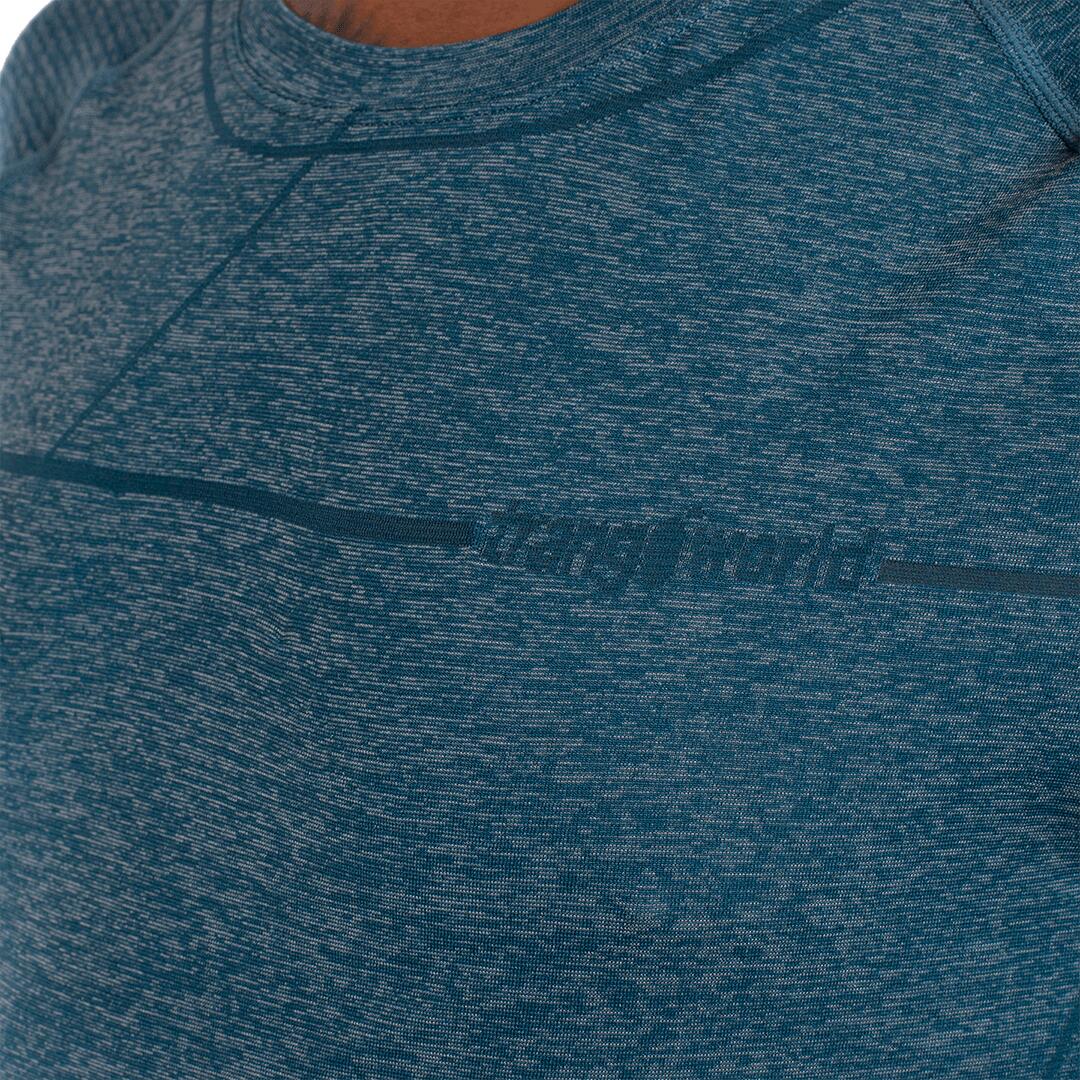 Camiseta de Trail Running para Hombre Trangoworld Bozen Azul/Blanco 5/6