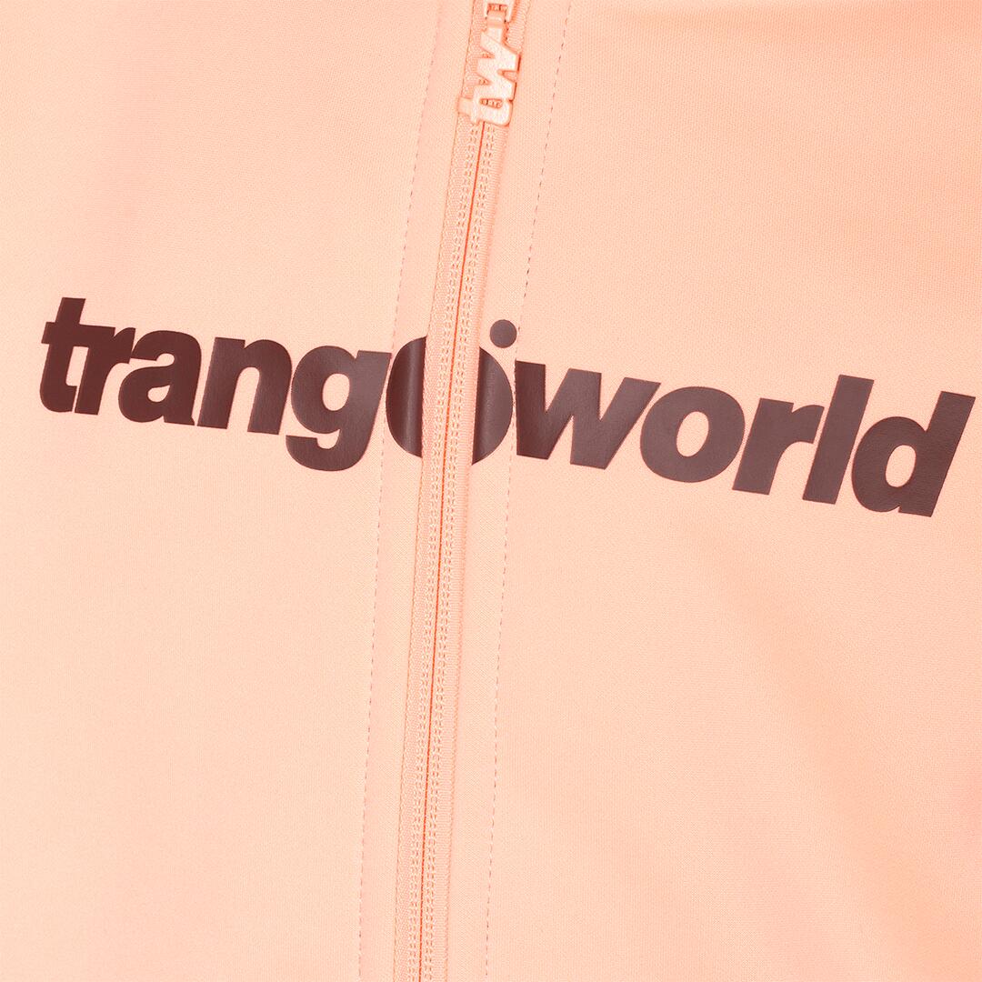 Sudadera con cremallera para niños Trangoworld Oby Rosa/Marrón 2/3