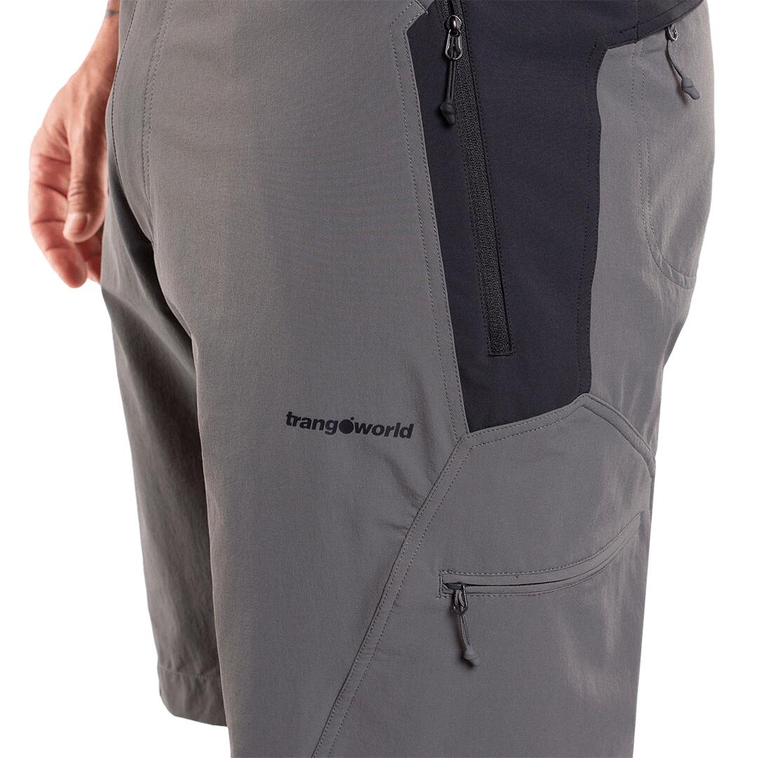 Pantal n corto para Hombre Trangoworld Koal th Gris Negro