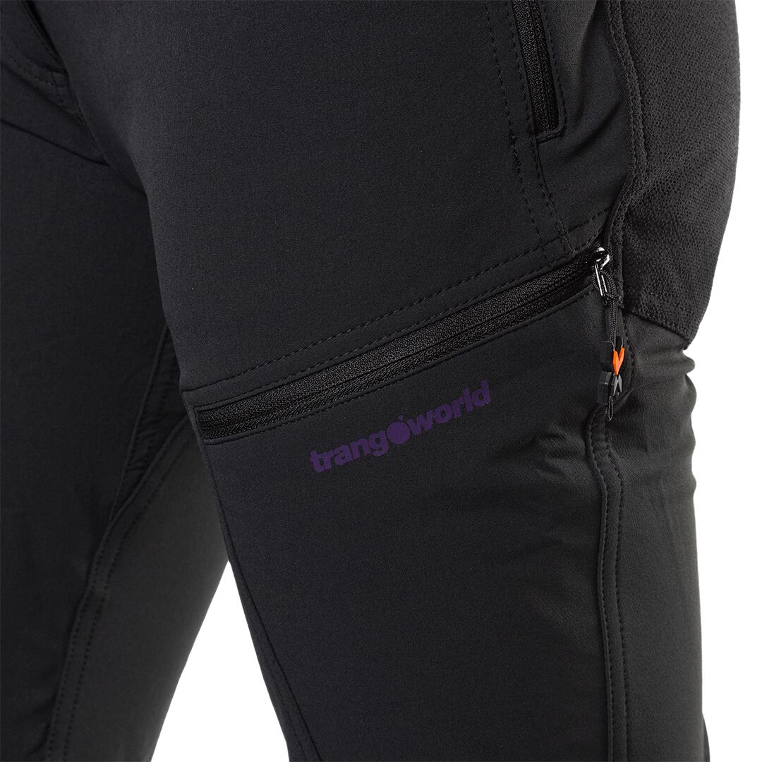 Pantalón para Mujer Trangoworld Trx2 nyl wm pro Negro/Morado 5/6
