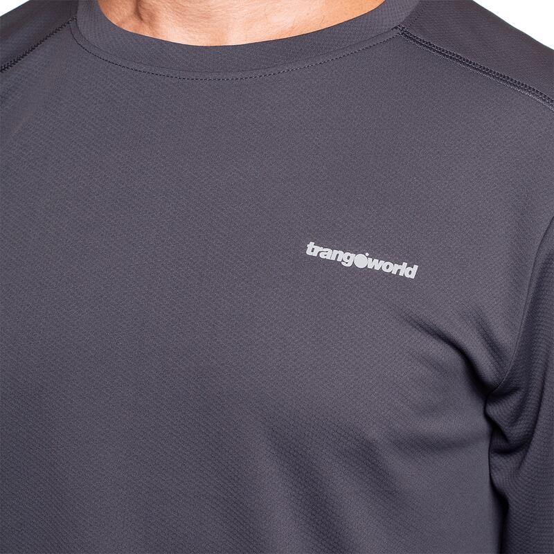 Camiseta de manga larga para Hombre Trangoworld Dundret Gris