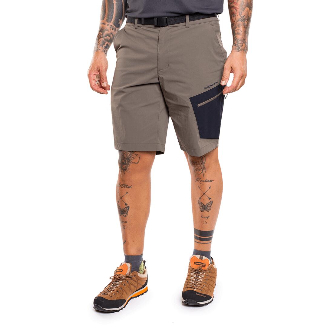 Pantalones cortos para Hombre Trangoworld Laruns Marrón/Negro 3/6