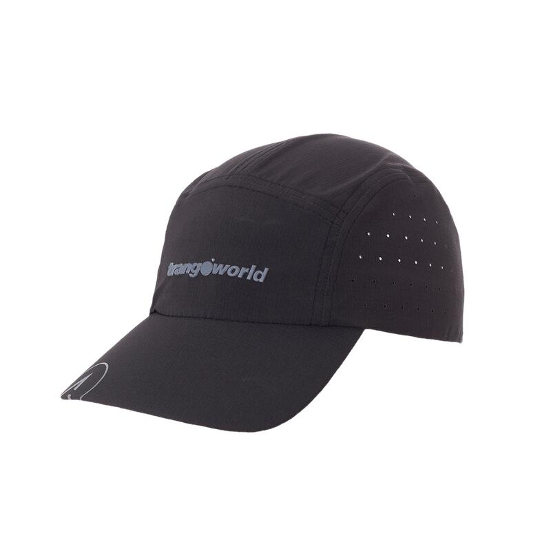 Gorra de Trail Running Trangoworld Bonhomme Negro protección UV+30