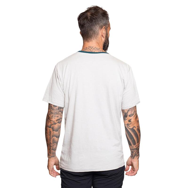 Camiseta de manga corta para Hombre Trangoworld Urrez Gris/Azul