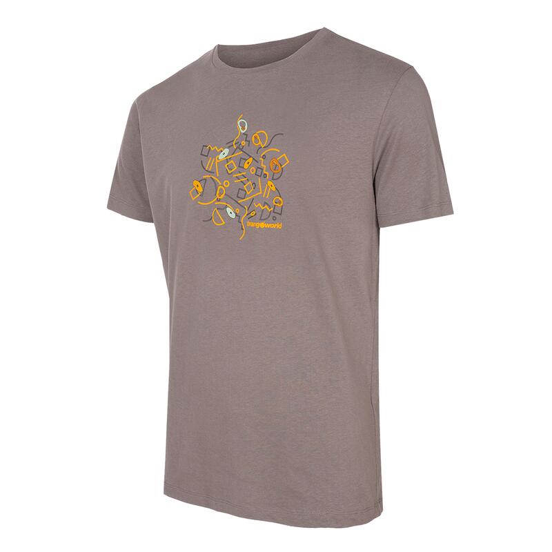 Camiseta de manga corta para Hombre Trangoworld Feder Gris