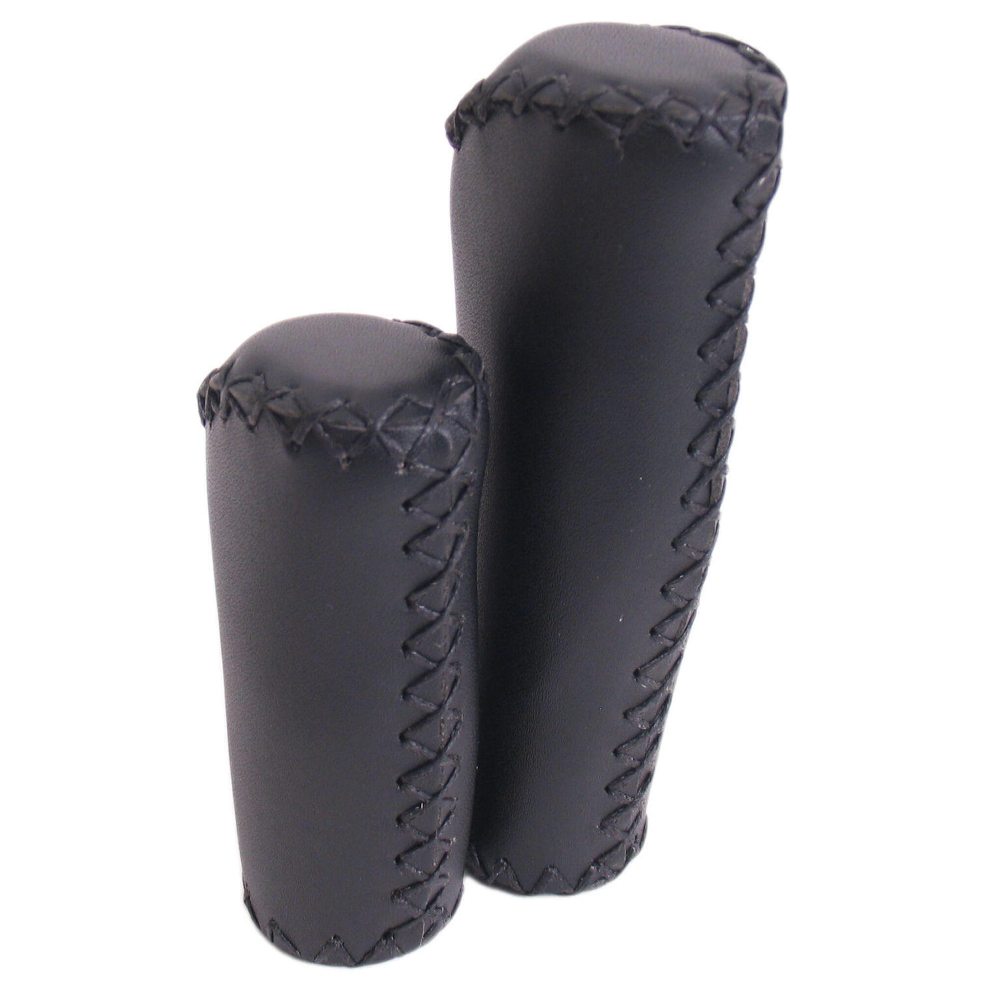 Jeu de poignées Cuir - noir - 135/92mm (emballage atelier) 1/3