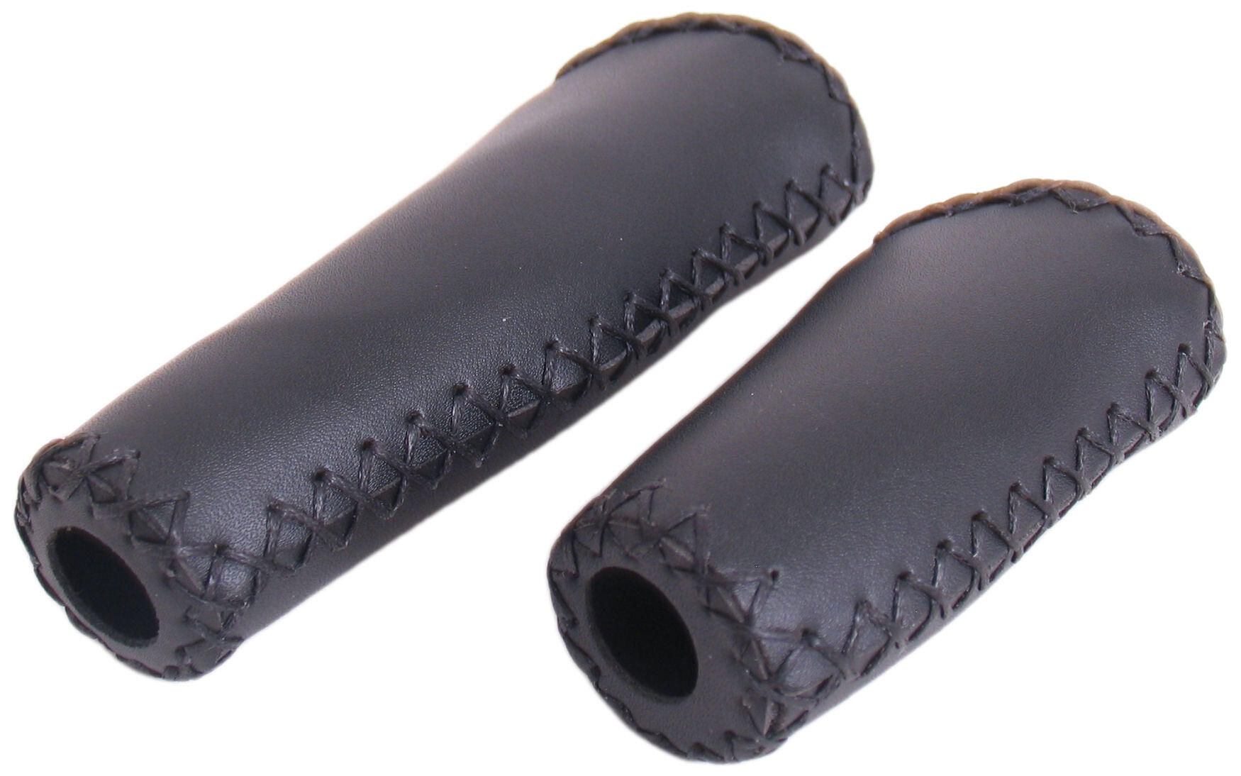 Jeu de poignées Cuir - noir - 135/92mm (emballage atelier) 2/3