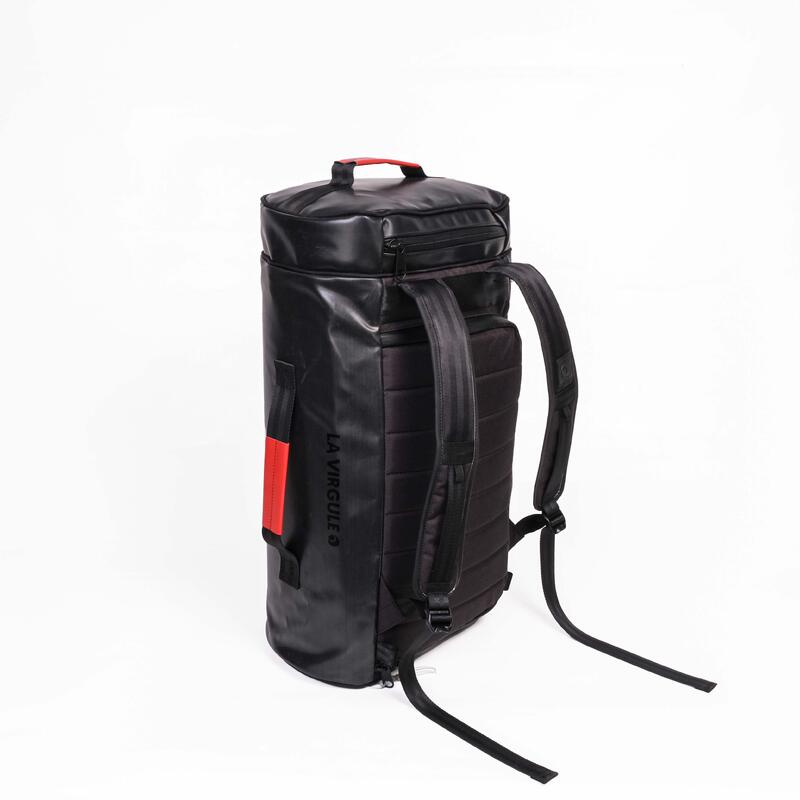 Bolsa de viaje reciclada - Hors-Bord - 50L Negro y Rojo