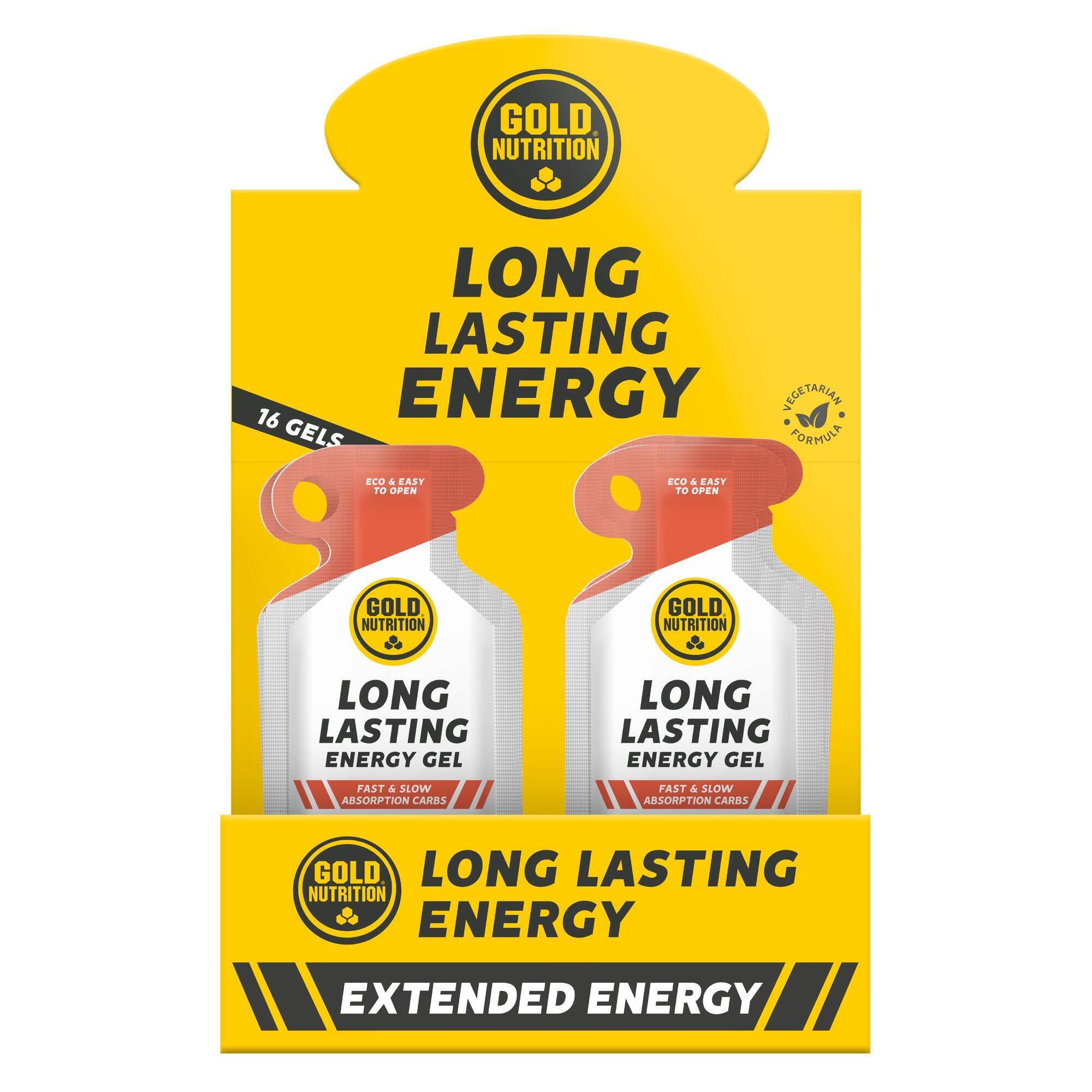 CAIXA DE 16 GÉIS ENERGÉTICOS DE LONGA DURAÇÃO MANGO - 40 G