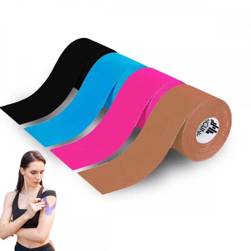 Pack de 4 Kinesiotape Mobitape tape kinesiologie bande kinesiologie 5 x 5 cm