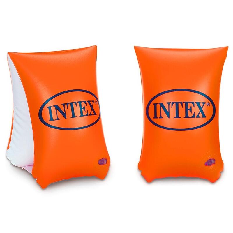 Large Deluxe Children's Inflatable Swimming Armbands - Orange