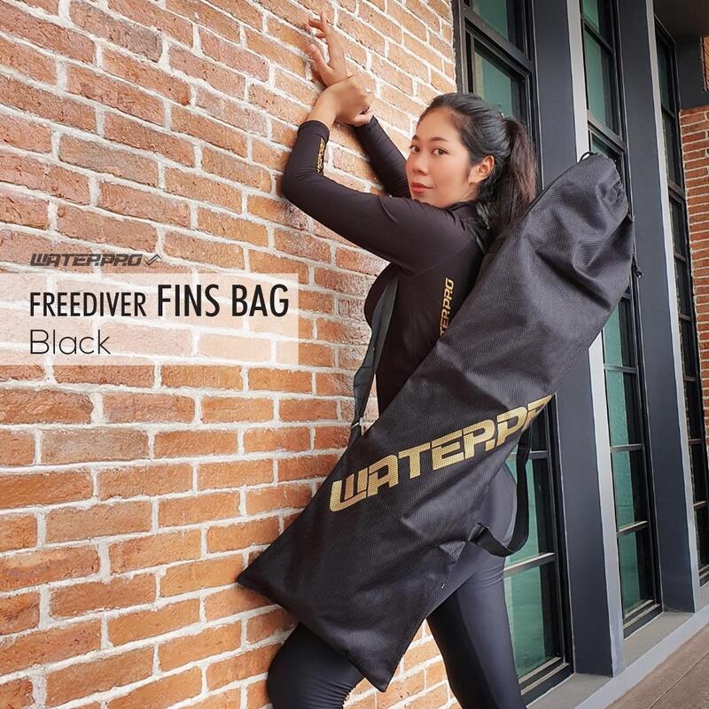 Adult Nylon Free Diving Long fins Mesh Bag - Black