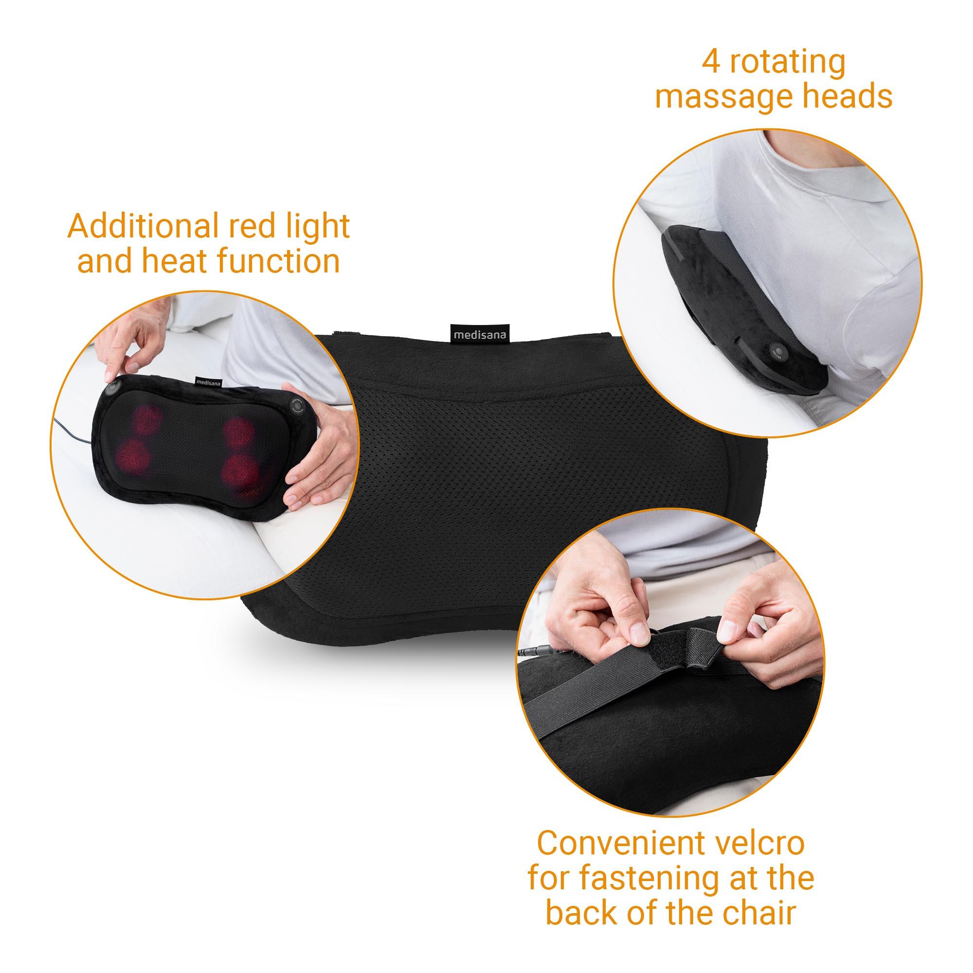 medisana MC 200 Cojin de masaje shiatsu con funcion de calor Decathlon