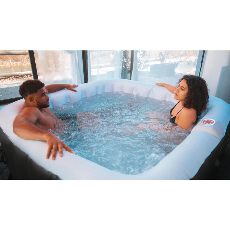 Spa gonflable 4 personnes carré