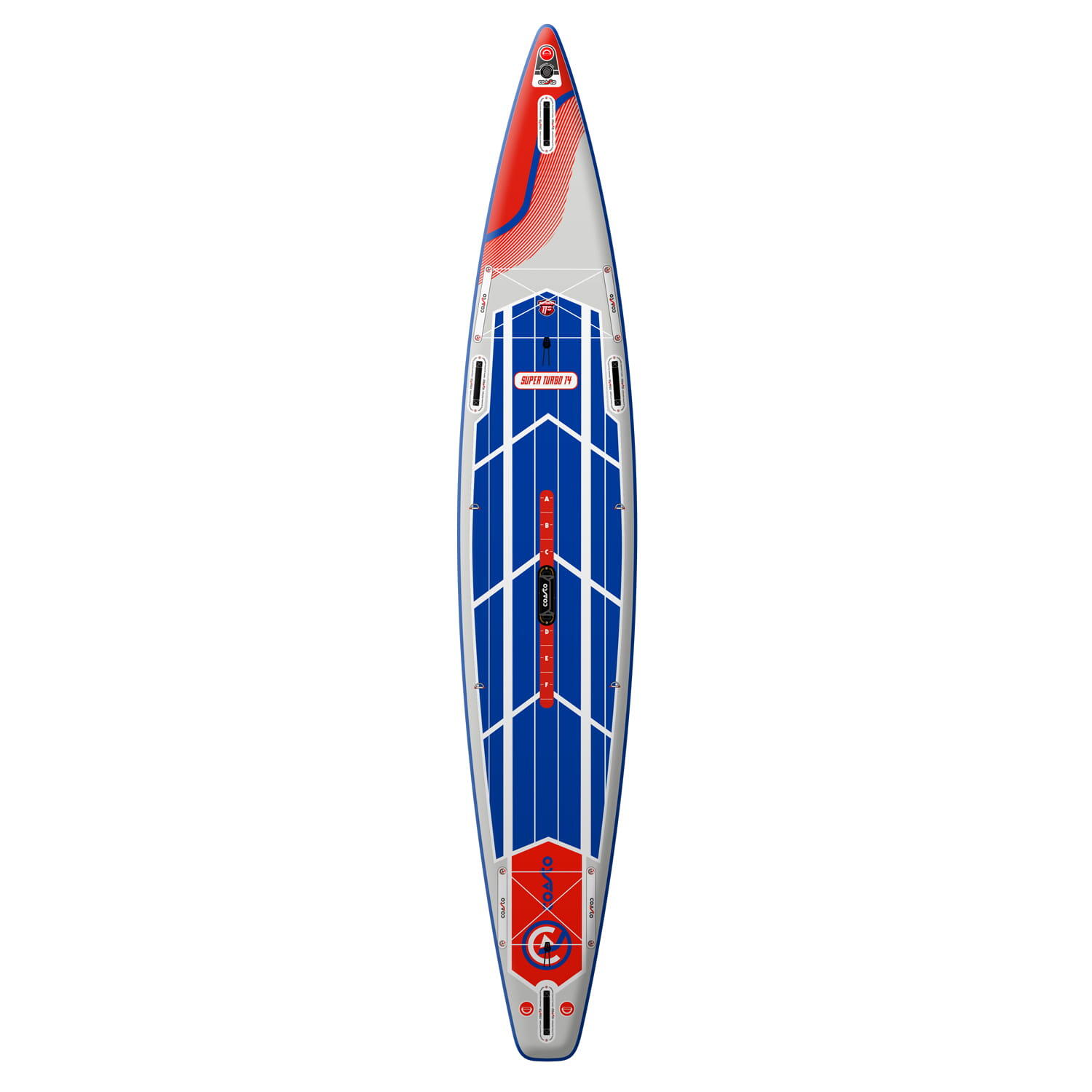 Paddleboard COASTO Super Turbo 14' Blue/White 2/7