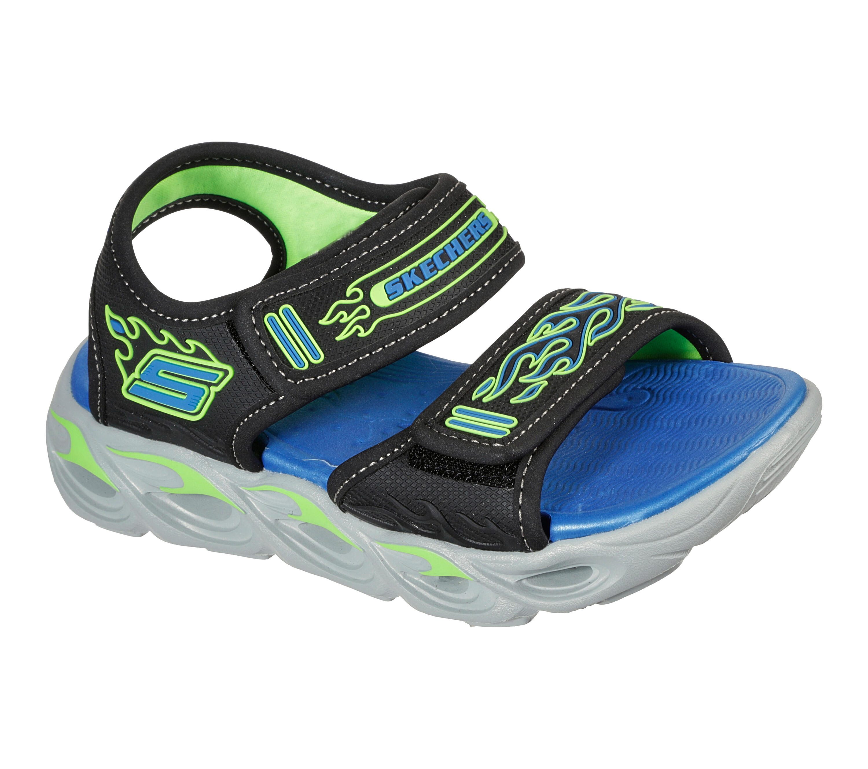 SKECHERS SKECHERS Kids THERMO-SPLASH HEAT-FLO Sandali Zwart / Blauw / Limoen