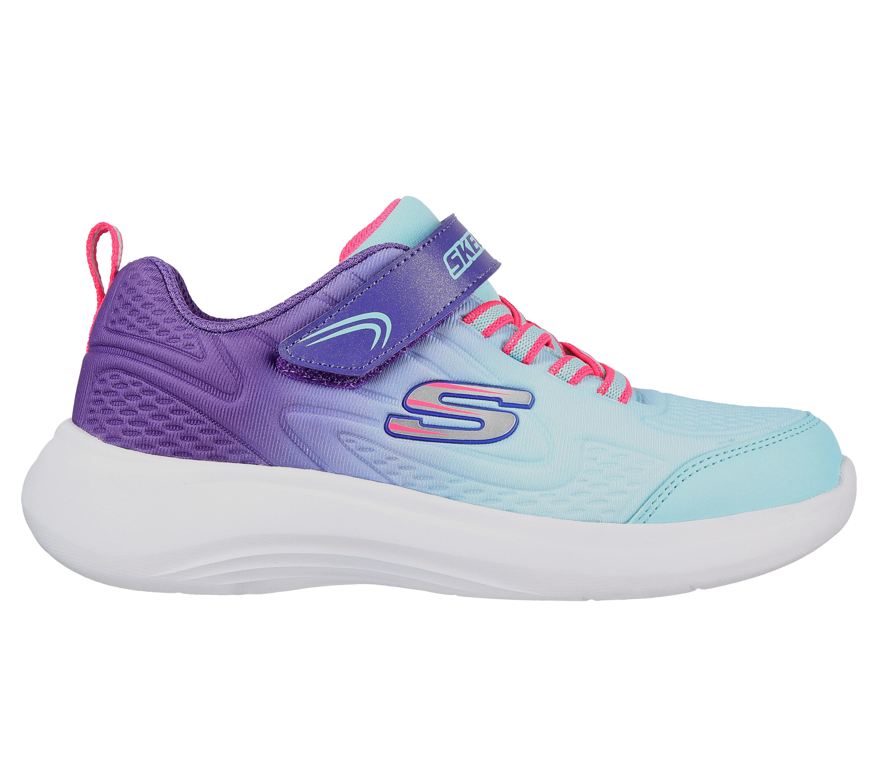 SKECHERS Enfants SELECTORS SWEET SWIRL Sneakers Pourpre tacheté / Turquoise 5/7