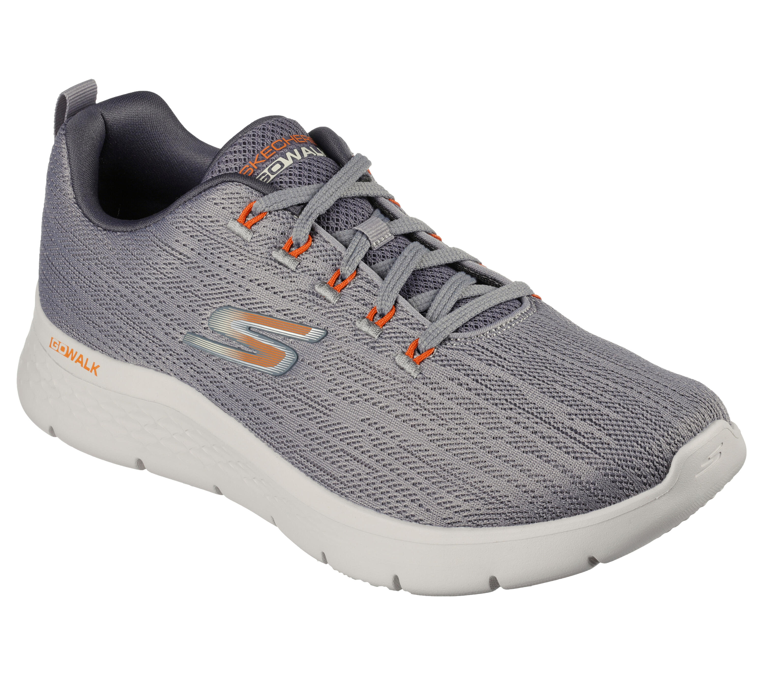 SKECHERS Sneakers Uomo GO WALK FLEX QUOTA Grigio / Arancione