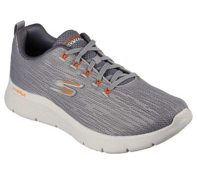 Skechers men go walk flex quota sneakers grijs / oranje