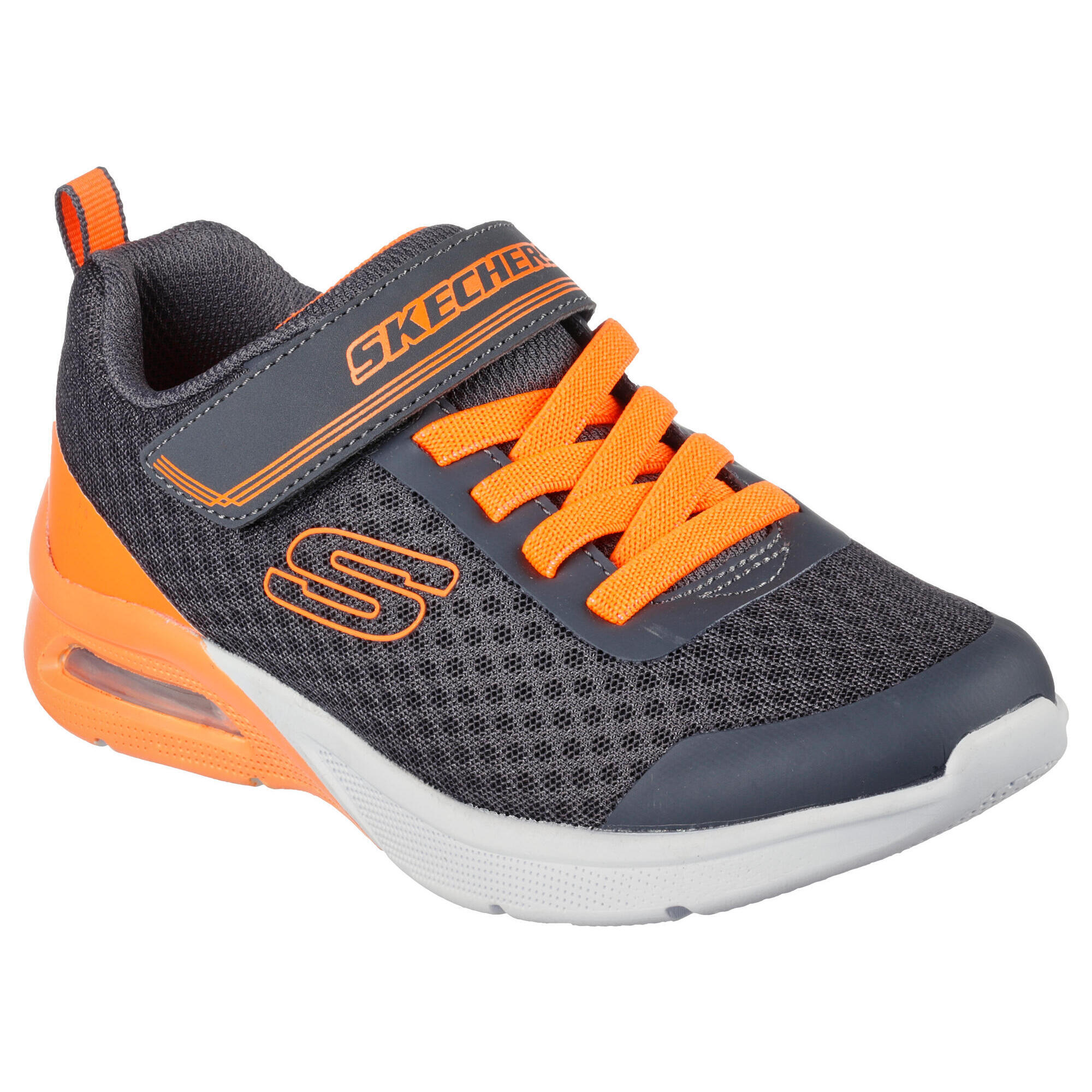 Skechers - Skechers Enfants Microspec Max Gorvix Sneakers Gris Foncé / Orange - Baskets - Gris|orange - 31 - Decathlon