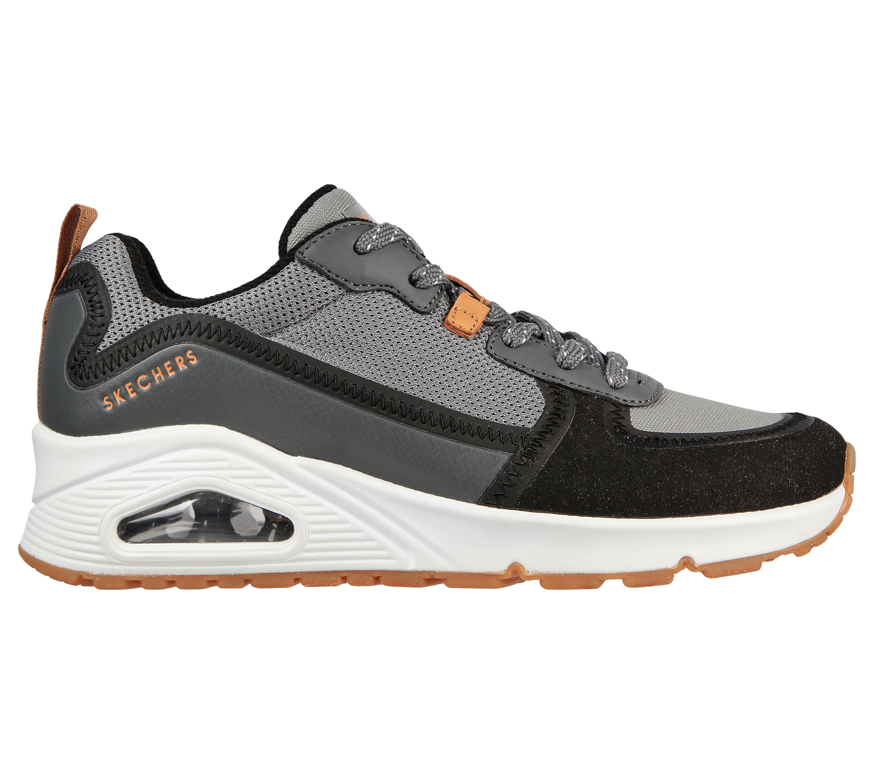 SKECHERS Femmes UNO LAYOVER Sneakers Noir / Gris 5/5