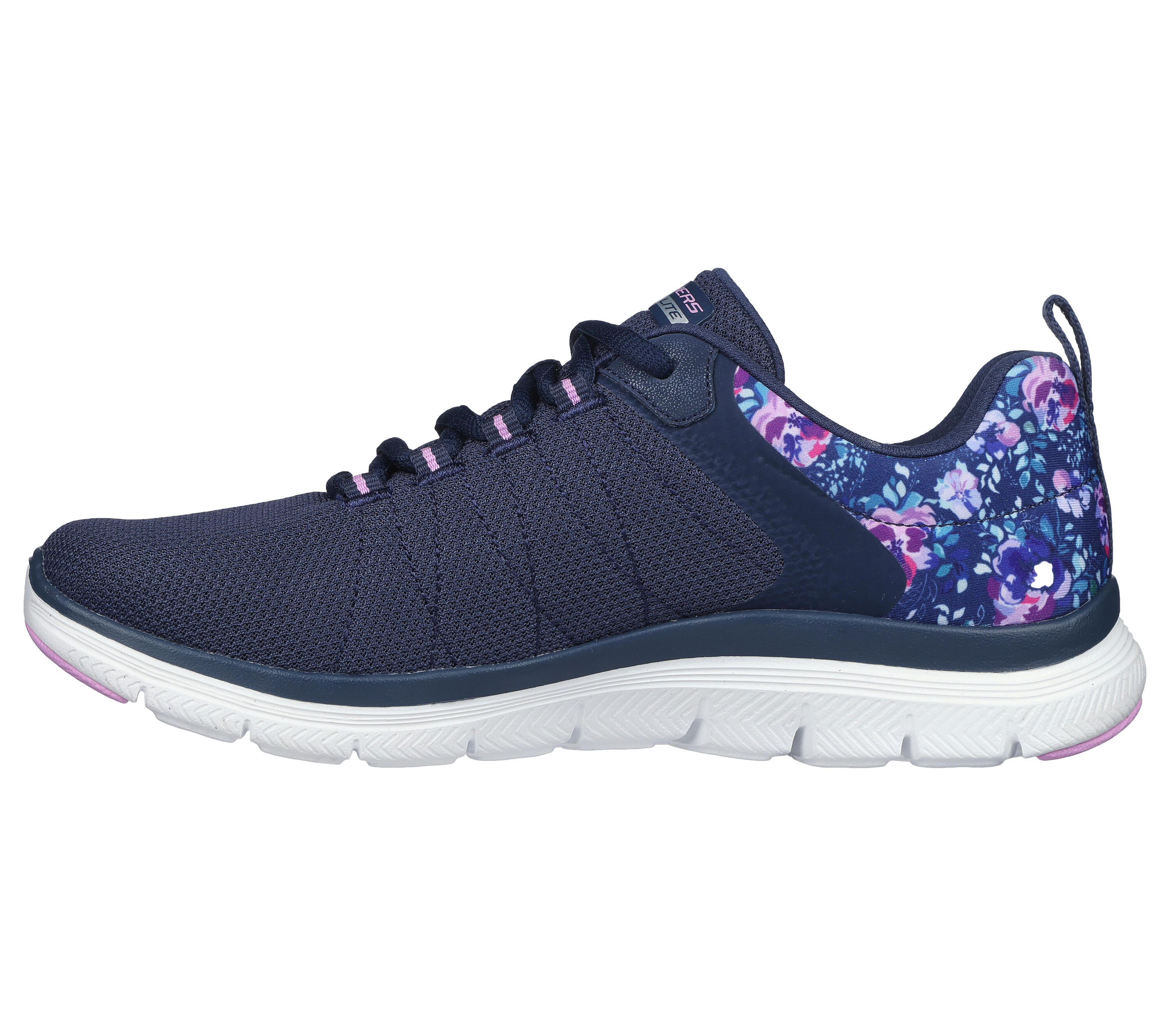 SKECHERS Femmes FLEX APPEAL 4.0 LET IT BLOSSOM Sneakers Bleu marine/Multicolore 4/7