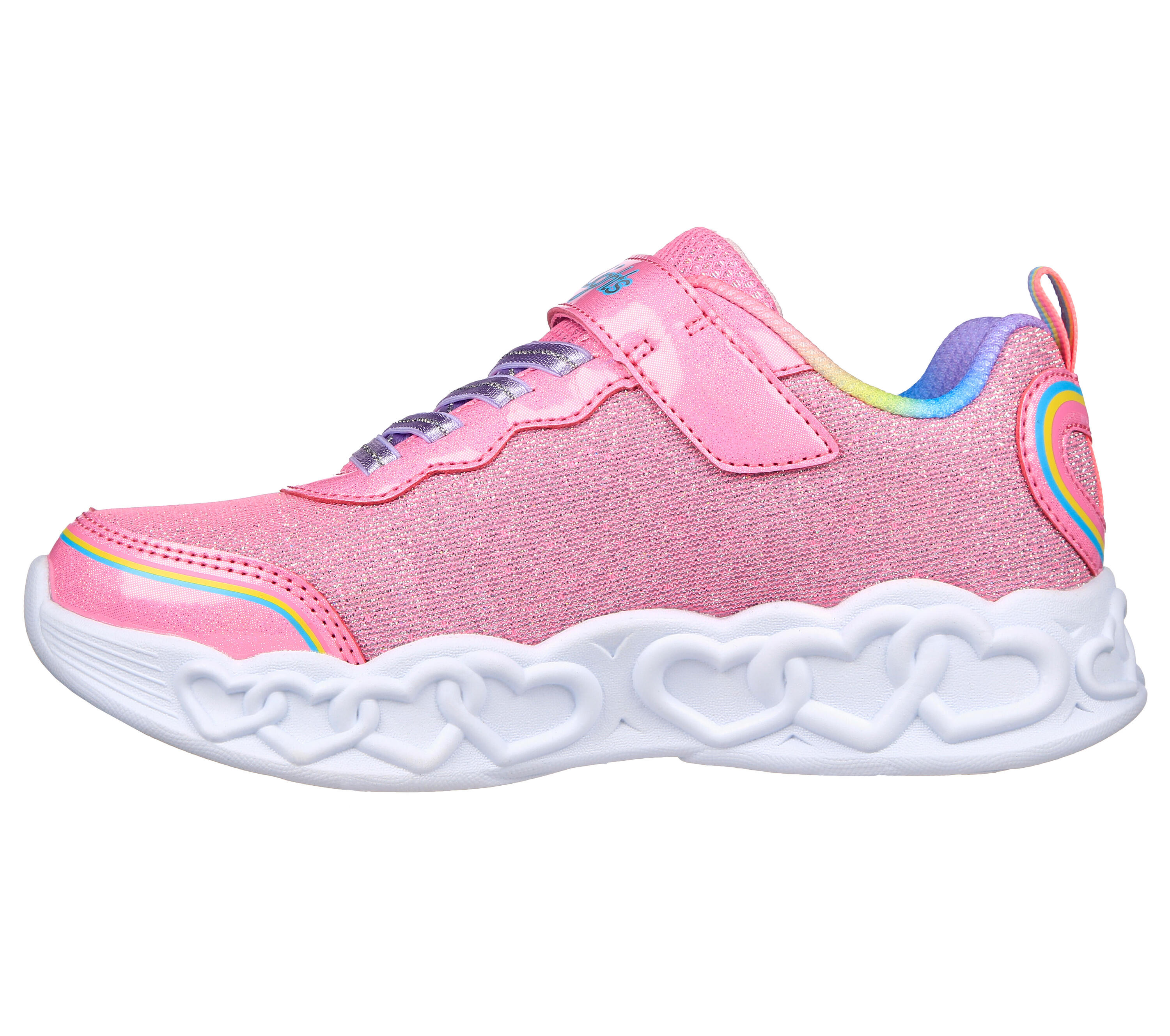SKECHERS Kids INFINITE HEART LIGHTS LOVE PRISM Sneakers Pink 4/5