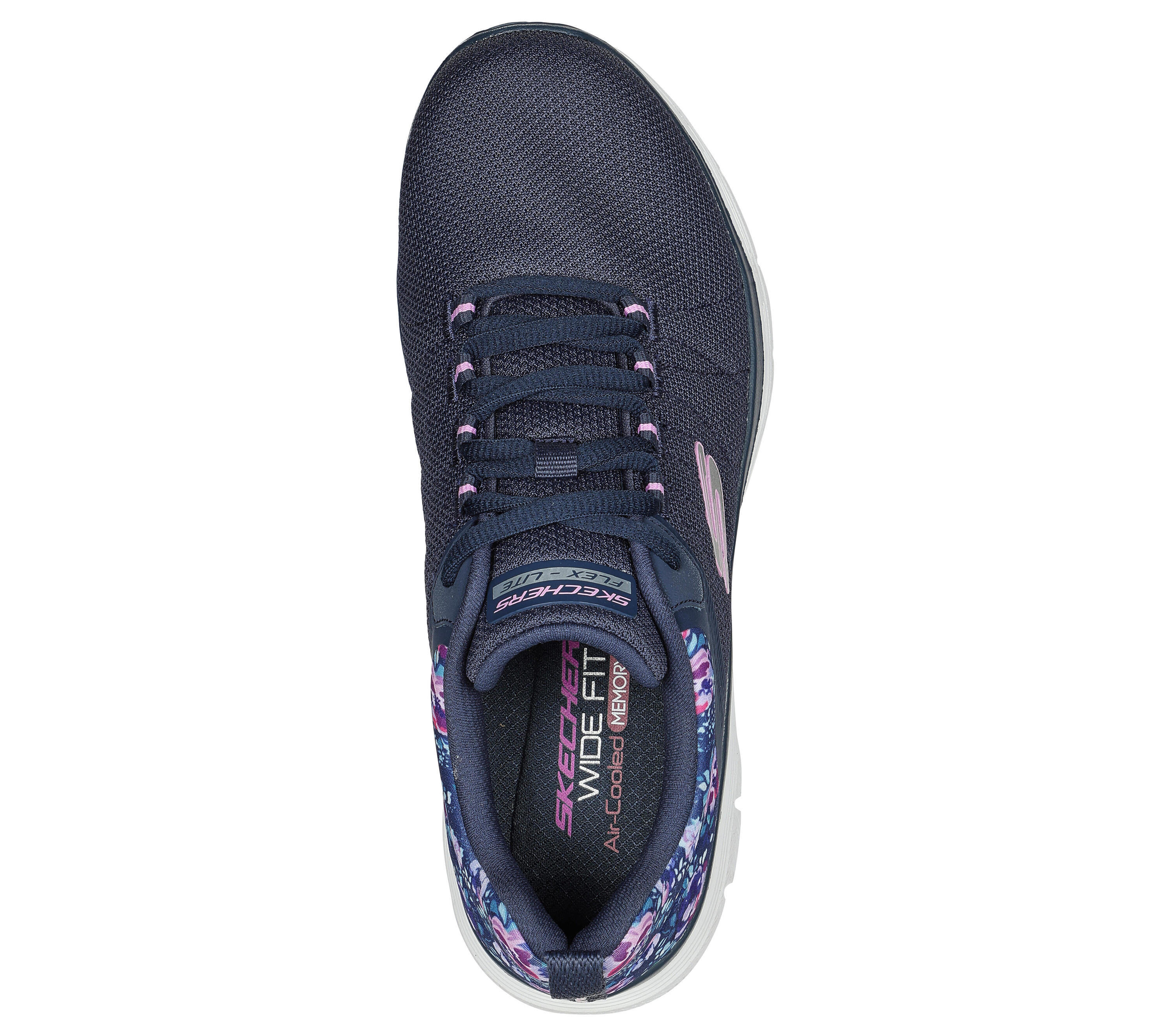 SKECHERS Femmes FLEX APPEAL 4.0 LET IT BLOSSOM Sneakers Bleu marine/Multicolore 2/7