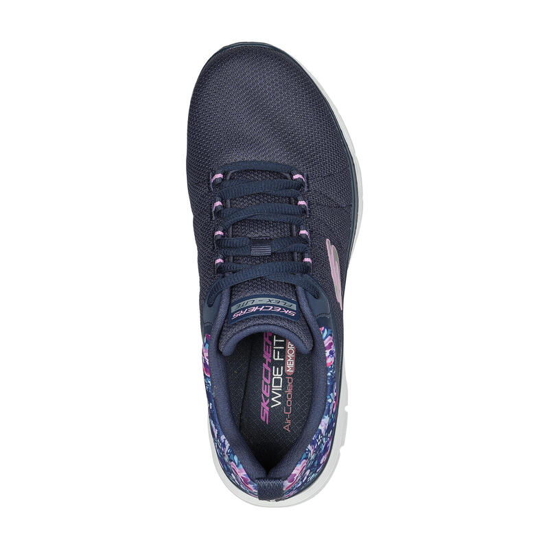 SKECHERS Women FLEX APPEAL 4.0 LET IT BLOSSOM Sneakers Bleu marine / Multicolore