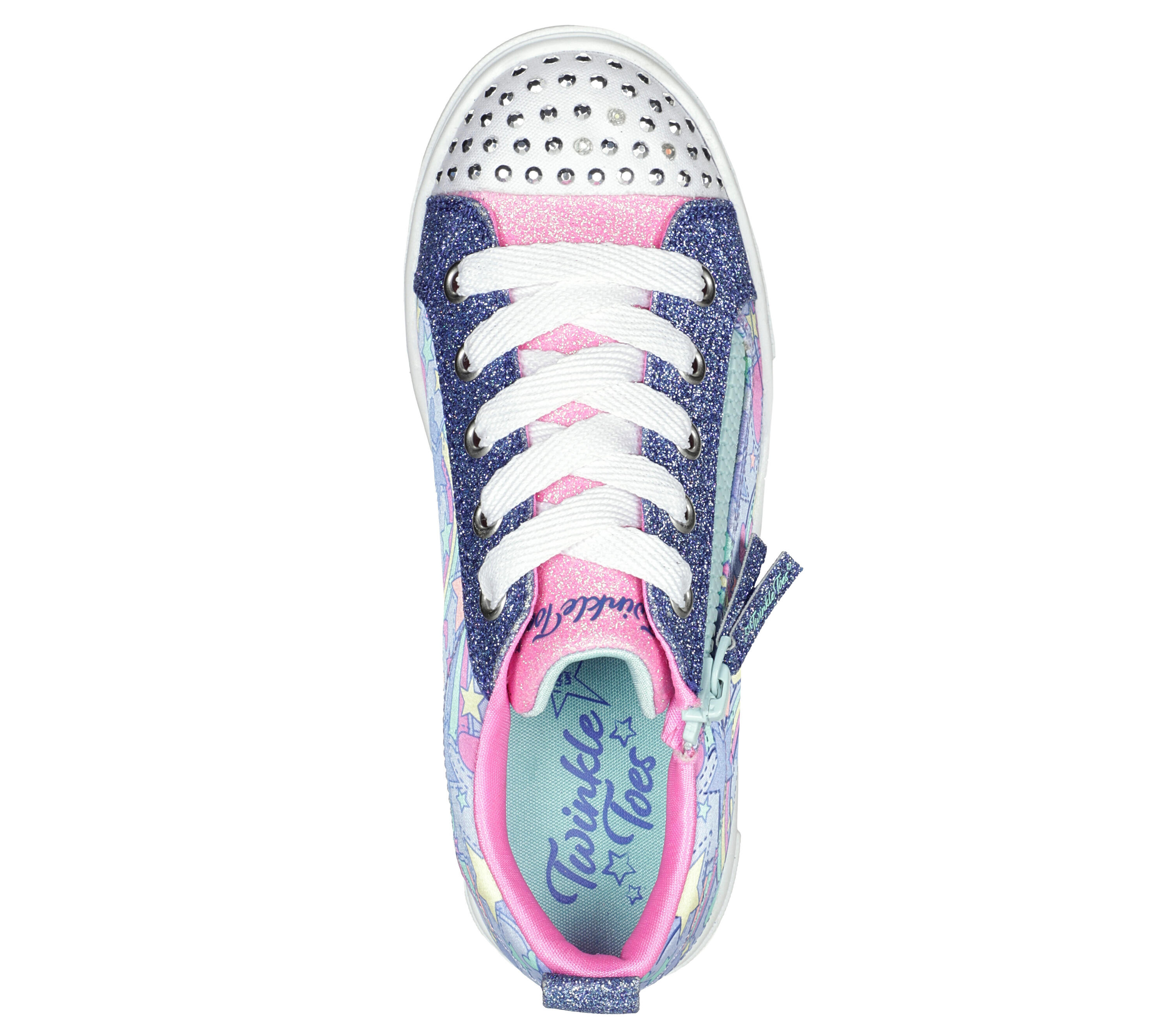 SKECHERS Kids TWINKLE SPARKS RAINBOW SHINES Sneakers Blauw / Veelkleurig 2/5