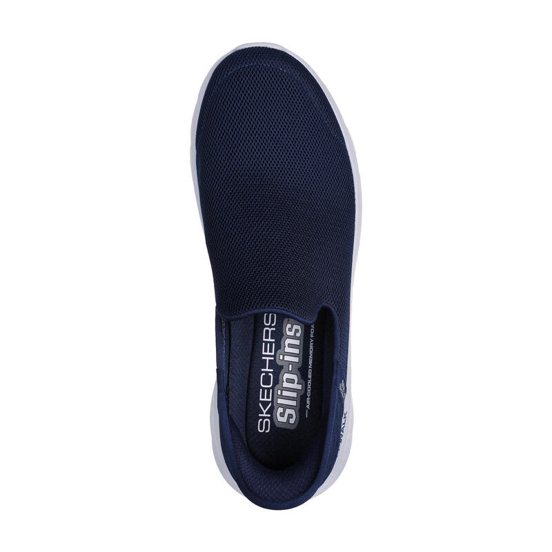 Herren GO WALK FLEX NO HANDS Slip-On Marineblau