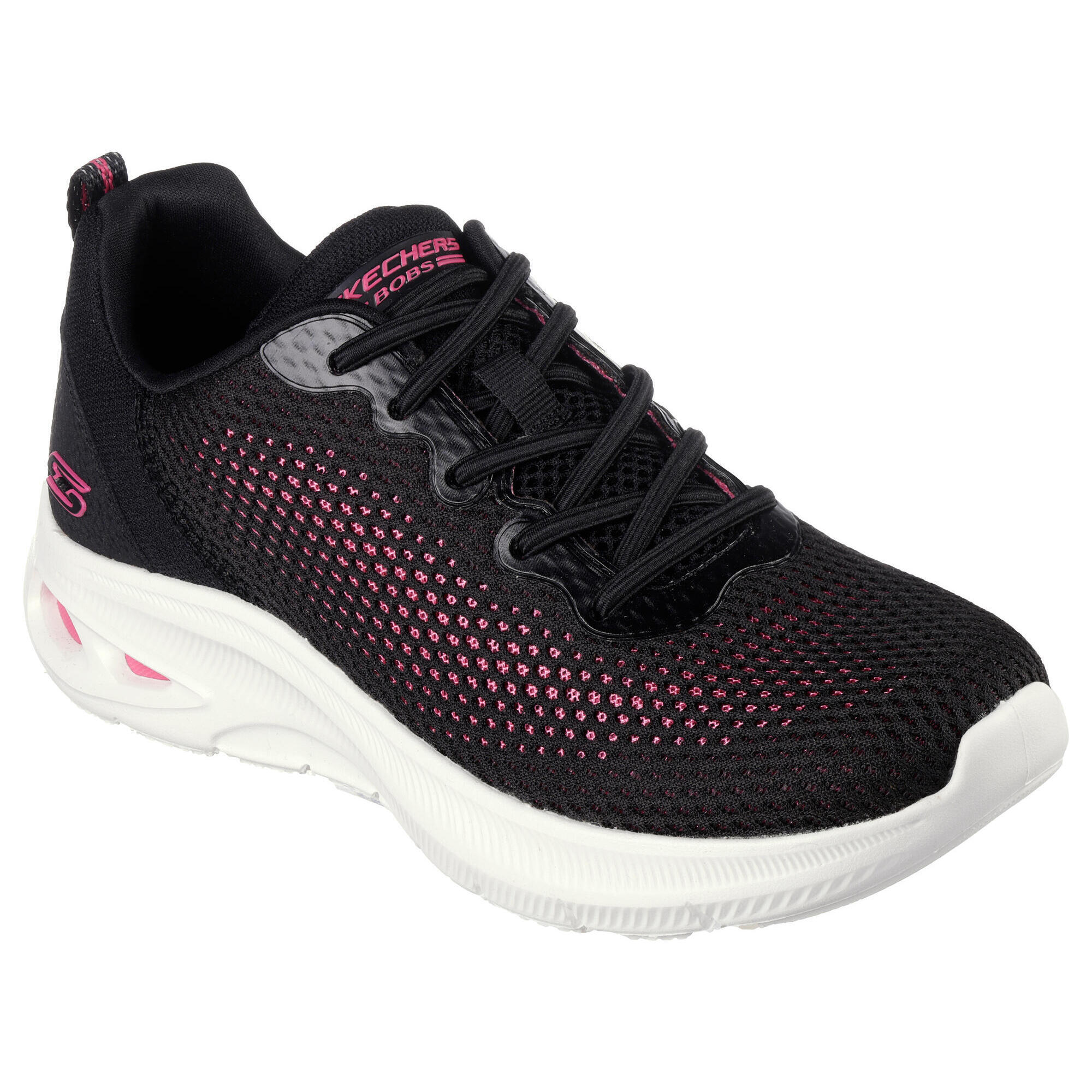 Skechers - Skechers Femmes Bobs Unity Hint Of Color Sneakers Noir / Rose Vif - Baskets - Noir|rose - 37 - Decathlon