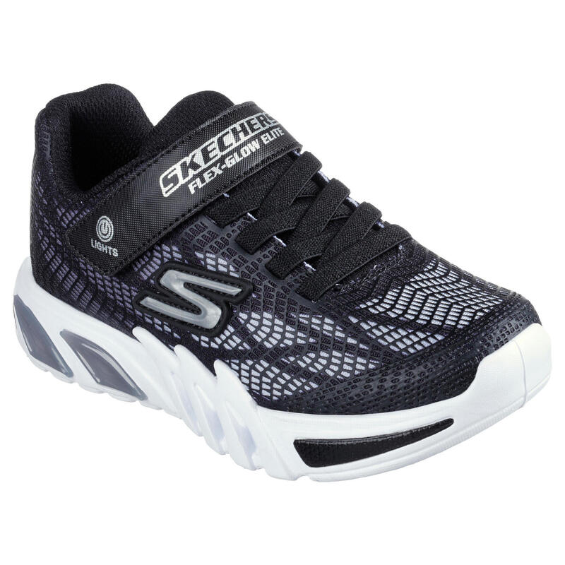 SKECHERS Enfants FLEX-GLOW ELITE VORLO Sneakers Noir / Argentin
