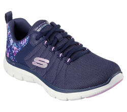 SKECHERS Femmes FLEX APPEAL 4.0 LET IT BLOSSOM Sneakers Bleu marine/Multicolore