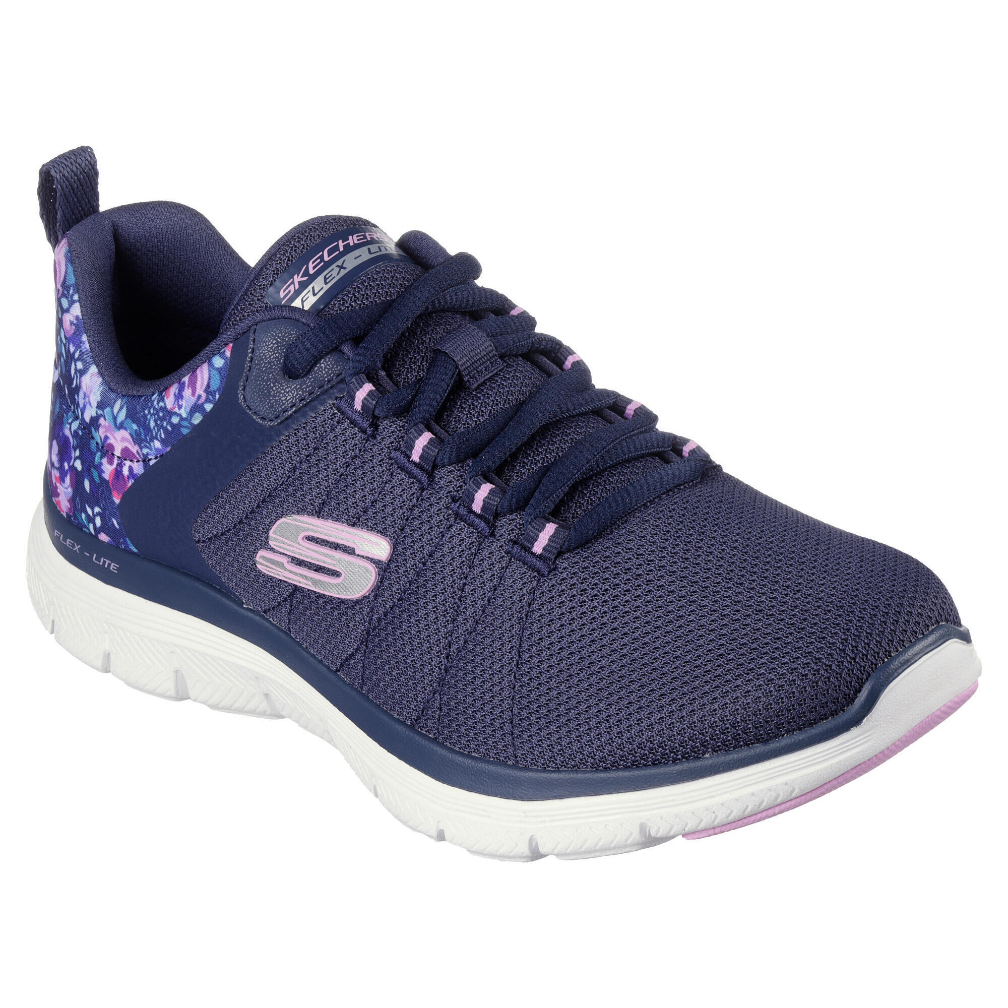 Skechers - Skechers Femmes Flex Appeal 4.0 Let It Blossom Sneakers Bleu Marine/multicolore - Baskets - Bleu - 36 - Decathlon