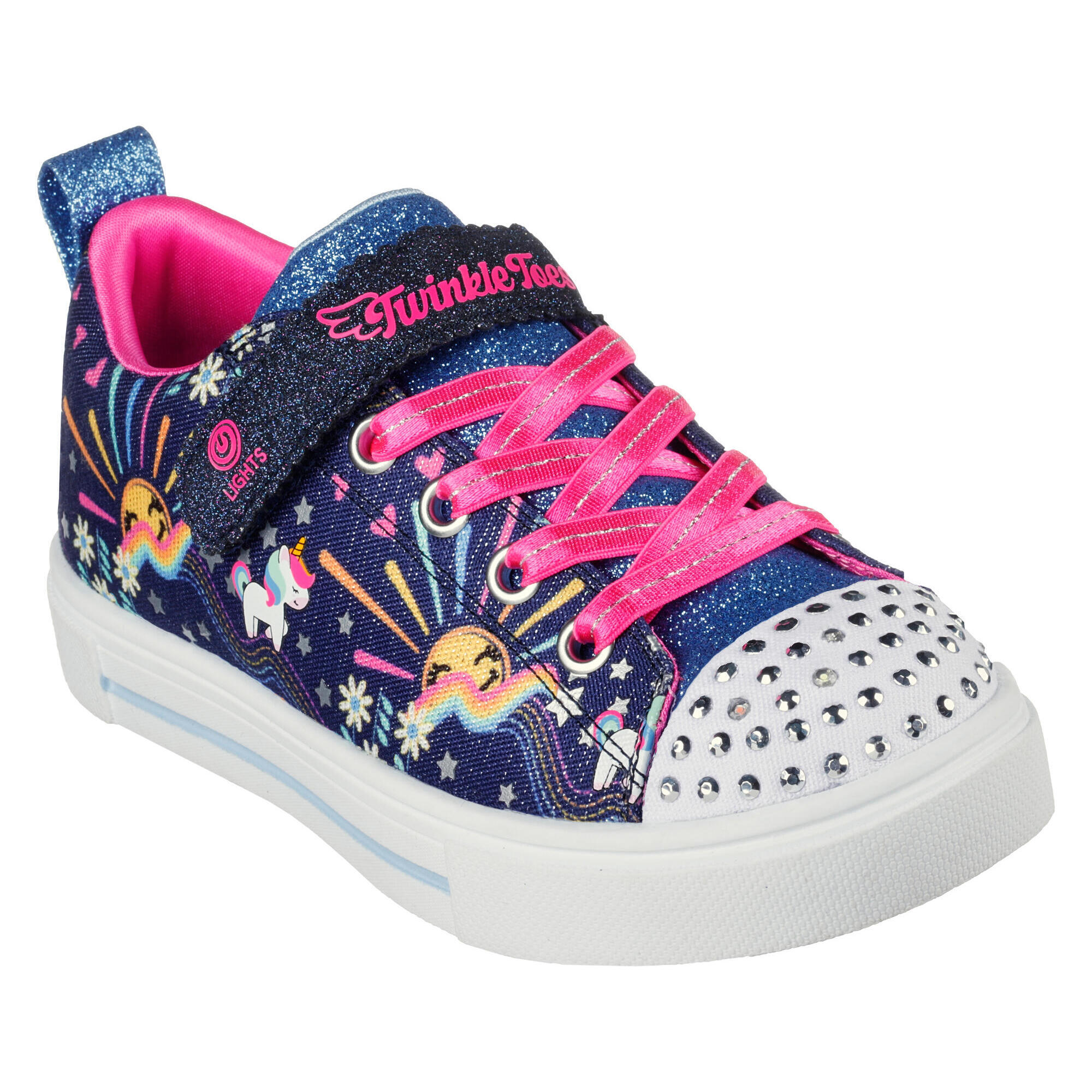 Sneakers TWINKLE SPARKS UNICORN SUNSHINE per bambini Blu navy