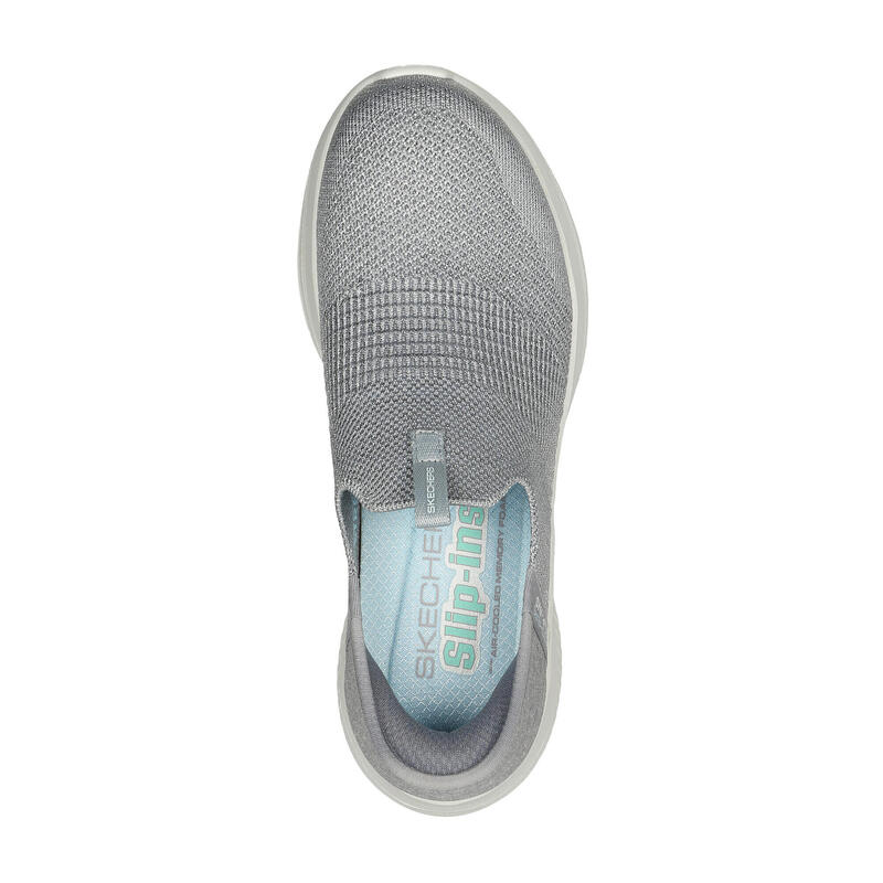 Scarpe Slip-On Donna ULTRA FLEX 3.0 SMOOTH STEP Grigio chiaro