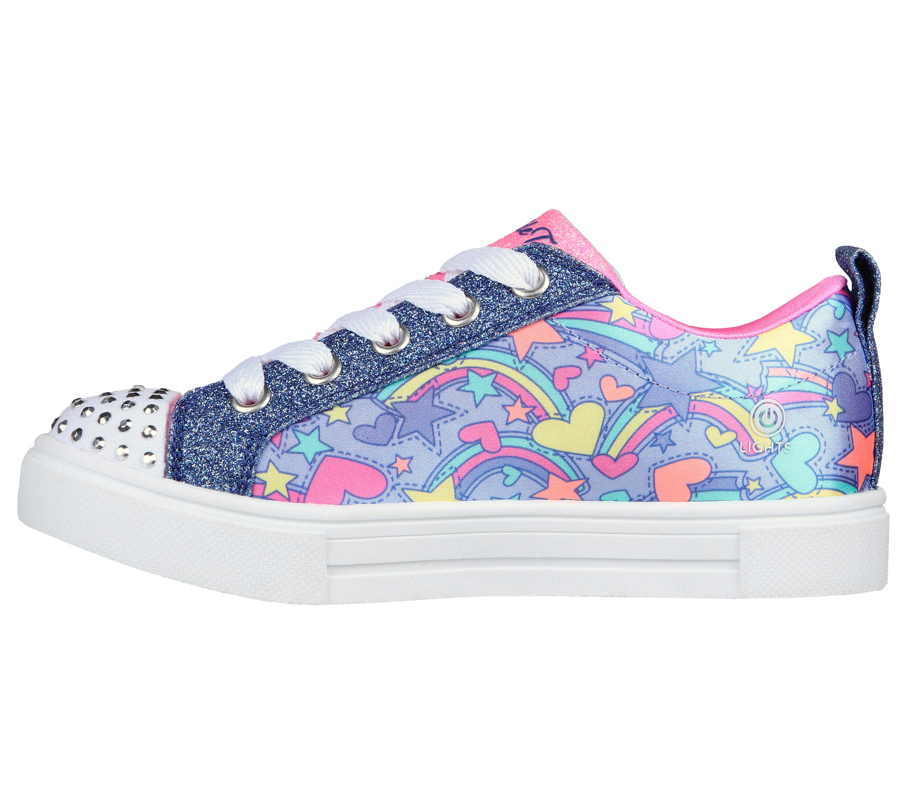 SKECHERS Kids TWINKLE SPARKS RAINBOW SHINES Sneakers Blauw / Veelkleurig 4/5