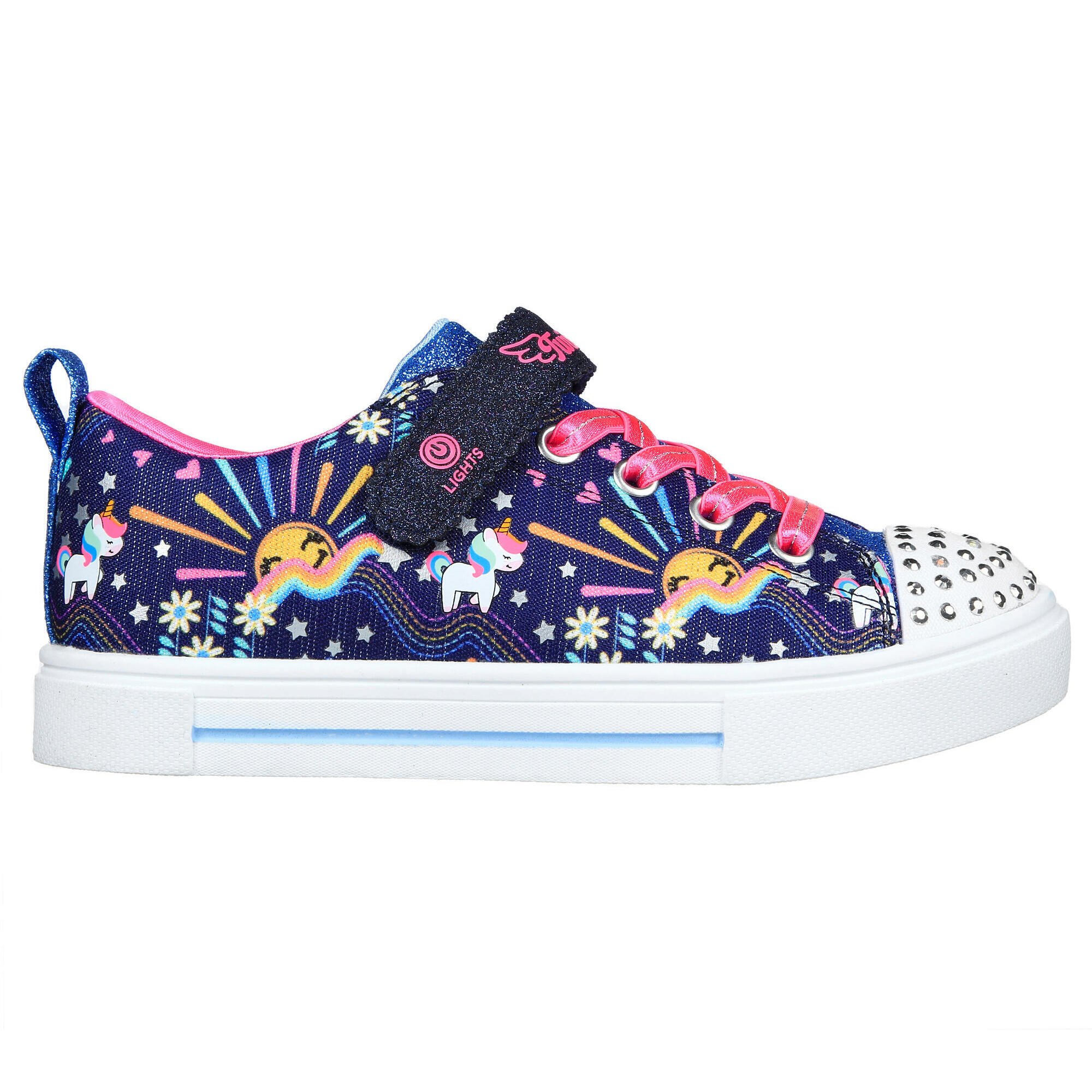 Sneakers TWINKLE SPARKS UNICORN SUNSHINE per bambini Blu navy